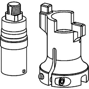 ProPress® 78312 Model 2971.9XL Lockable Stem Extension, For Use With Viega ProPress ball valve Model 2971.1XL, 2-1/2 to 4 in Valve Size, Brass, Import