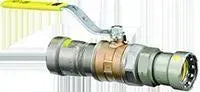 MegaPress®®G 30695 Model 6675-3 Ball Valve, 3/4 x 3/4 in Nominal, Press End Style, Bronze Body, Full Port, HNBR Softgoods, Import
