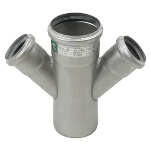Stainless Steel Double Wye 45 Degree