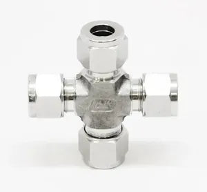 Union Cross Tube Fittings Stainless Steel Tube Fittings