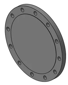 12" Blind Flange 150# RF Aluminum 6061-T6 B247