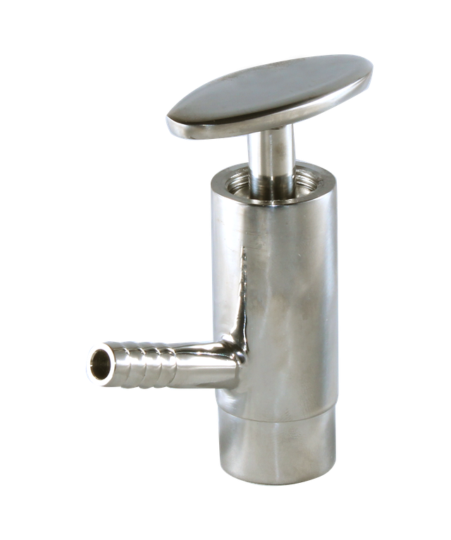 1" Butt-Weld Sample Valve - PTFE -304 3-A Sanitary #W4SVWW-P-1