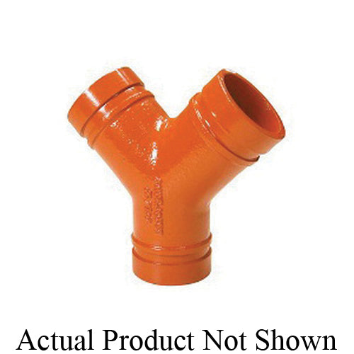 SHURJOINT® SJ71373P True Wye, 3 in, Grooved, Ductile Iron, Painted, Import