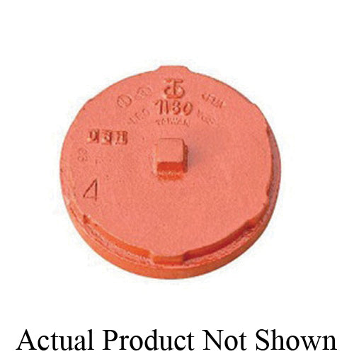 SHURJOINT® SJT71603P Model 7160 End Cap, 3 in Nominal, Thread End Style, Ductile Iron, Painted