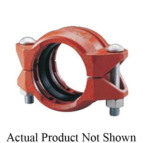 SHURJOINT® SJ7910GE Model 79 Wildcat Coupling, 10 in Nominal, Plain End Style, Ductile Iron, Hot Dipped Zinc Galvanized, Import