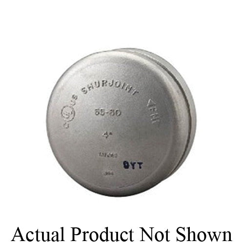SHURJOINT® SJSS601256 End Cap, 1-1/4 in, Grooved, 316 Stainless Steel, Import