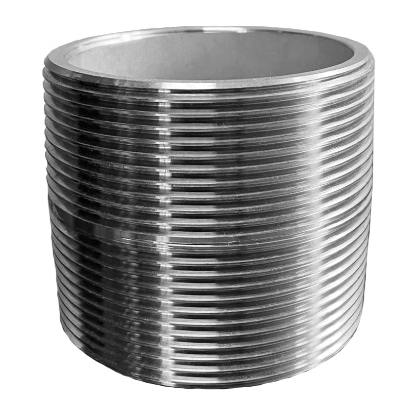 USA SEALING ZUSA-PF-5644 Aluminum Schedule 40 Close Nipple Fully Threaded, 1-1/2" NPT, 1-3/4" Long